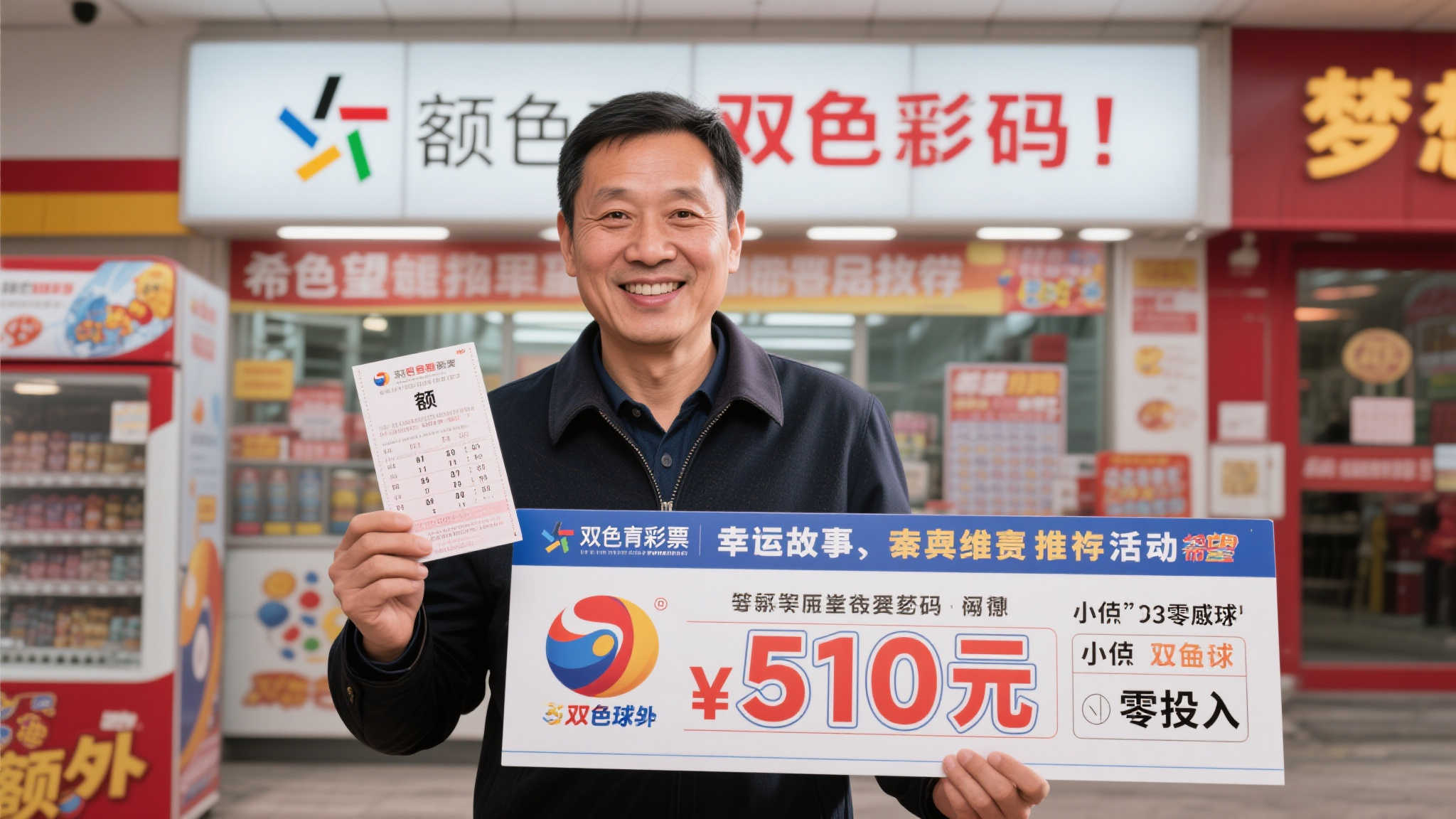 彩民喜中510万双色球大奖 赠票意外成幸运之源-图