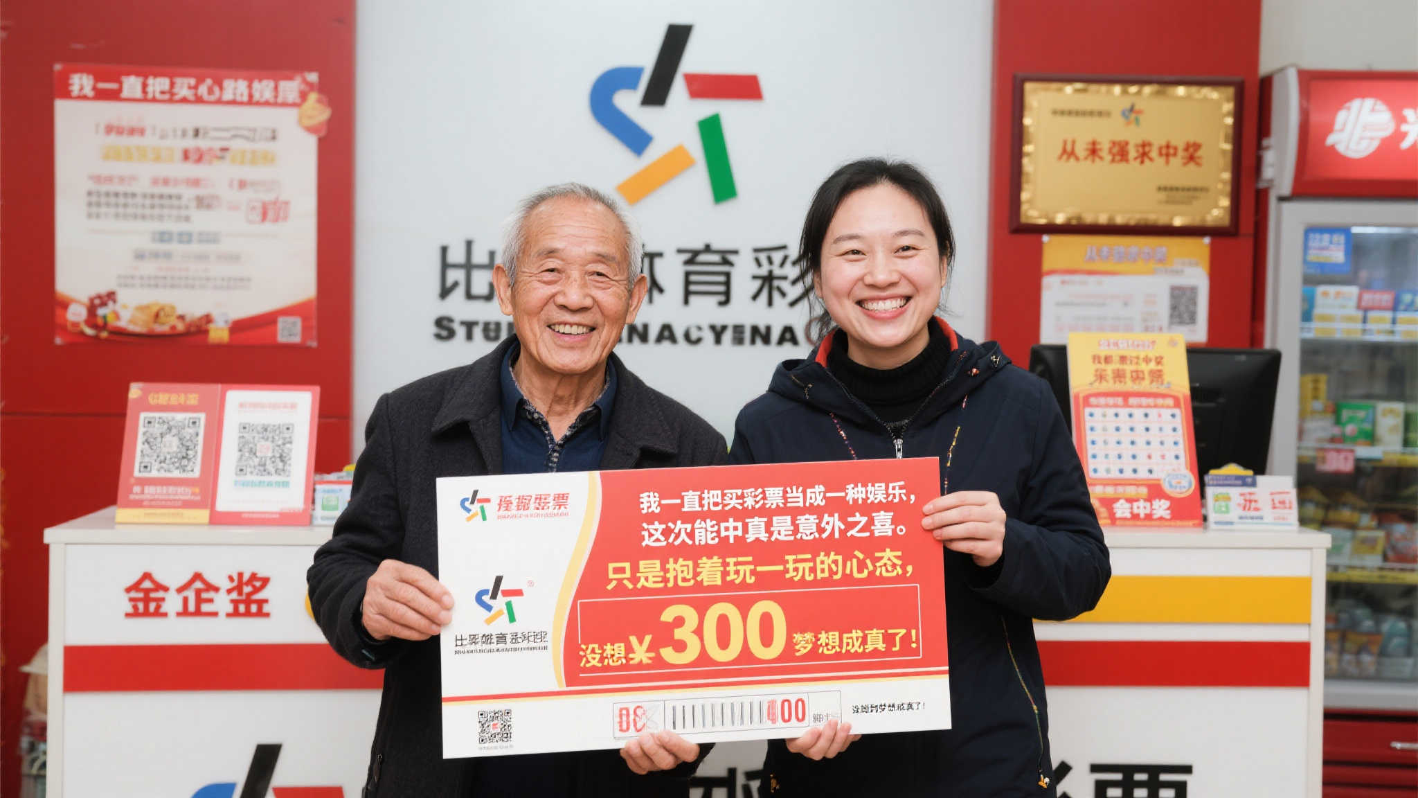 双色球589万双人同领奖 乐观心态成就梦想
